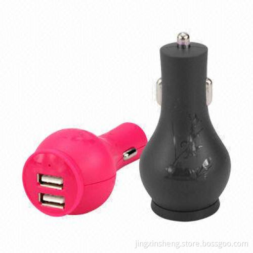 Car Charger with Unique Body, CE/RoHS/FCC Certifications, 5V/2.3A Output